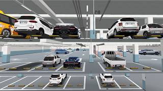 3D Driving Class Update Done! Cars came to the third floor of the underground parking lot.