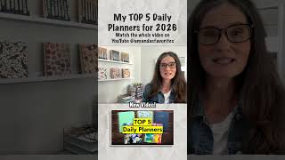 My TOP 5 Daily Planners for 2026!