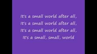 It's A Small World After All Lyrics