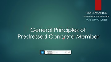Principles of Prestressed Concrete Members (Part 1)