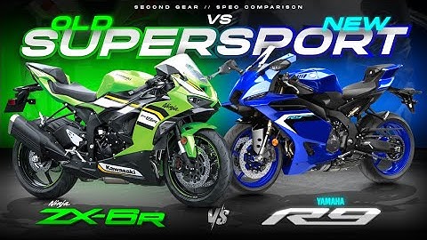 2025 Yamaha R9 vs Kawasaki Ninja ZX-6R ┃ NEW vs OLD Gen Supersports!
