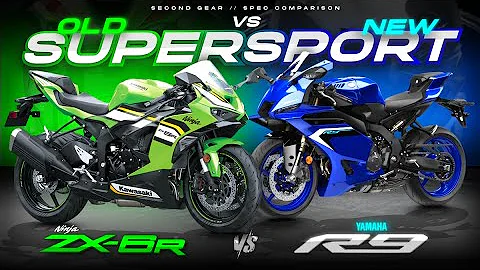 2025 Yamaha R9 vs Kawasaki Ninja ZX-6R ┃ NEW vs OLD Gen Supersports!