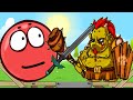 Кунг-Фу Red ball 4. Красный шарик с новыми монстрами. Шар выучил карате. Играем с Flavios