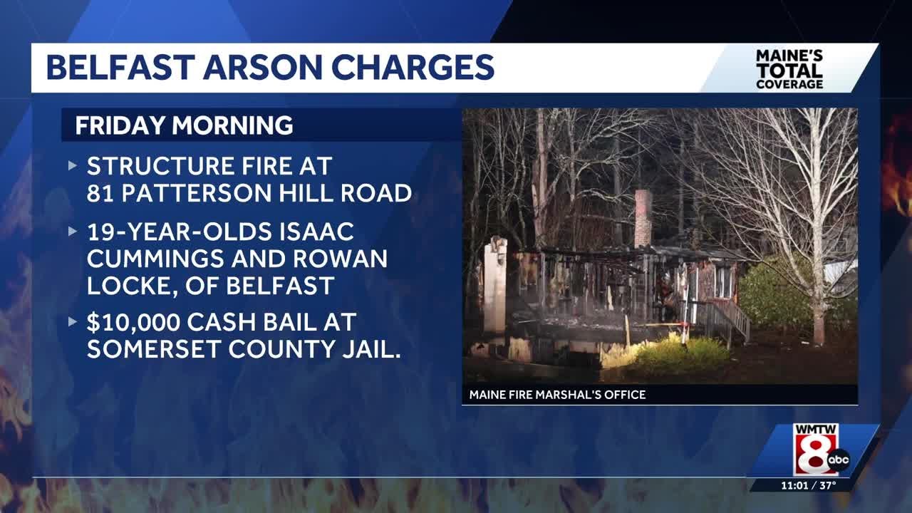 Two Maine teens charged in connection to Belfast fire - YouTube