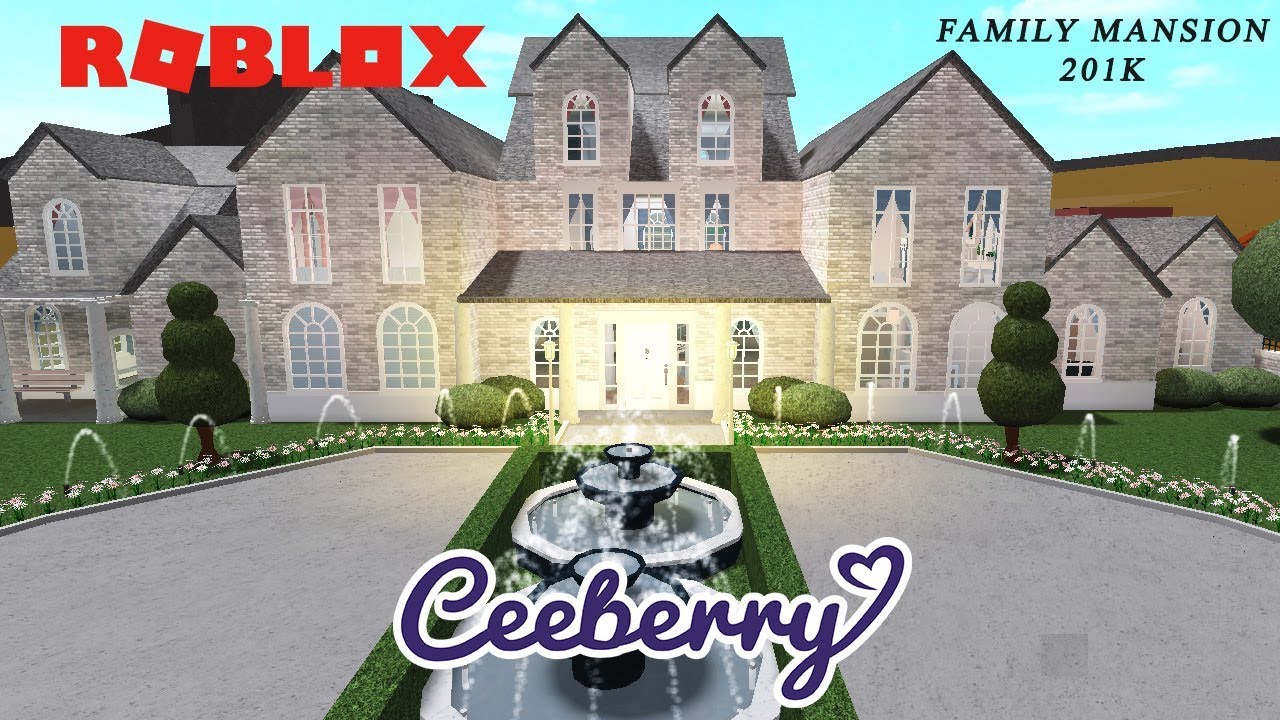 Colonial Mansion Family House 201k Bloxburg Speed Build Youtube
