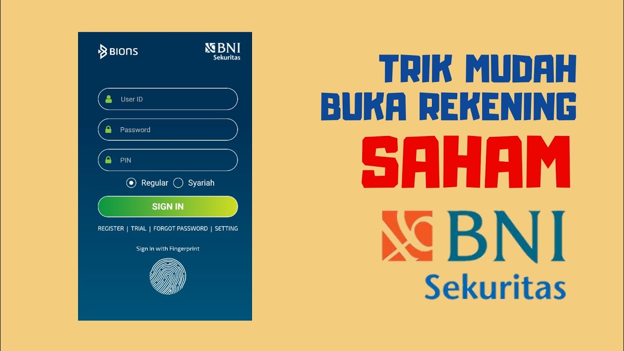 Trik Mudah Membuka Rekening Saham Bni Sekuritas Youtube