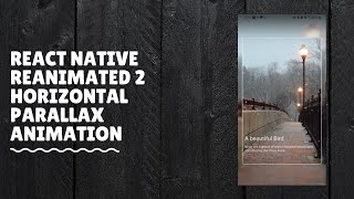 React native horizontal parallax animation in reanimated 2