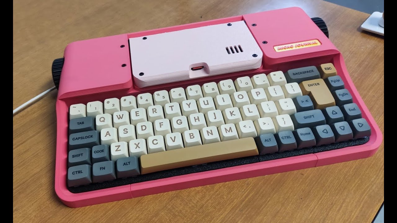 Micro Journal Rev. 7: Cherry Blossom - Hot Pink Black - YouTube