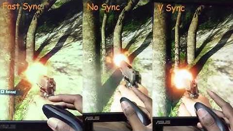 Fast sync vs v sync - input lag comparision