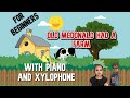 How to learn piano | piano tutorial easy slow beginner | Old MacDonald Had a Farm | nursery rhymes