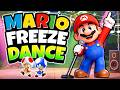 Mario Freeze Dance 🍄 Brain Break For Kids | Game Movement Party | Action Challenge
