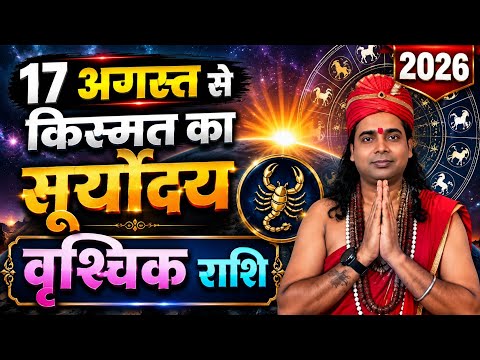 वृश्चिक राशि 17 अगस्त 2026 से खुलेगा भाग्य का द्वार | किस्मत बदलने वाला बड़ा योग | Scorpio Horoscope