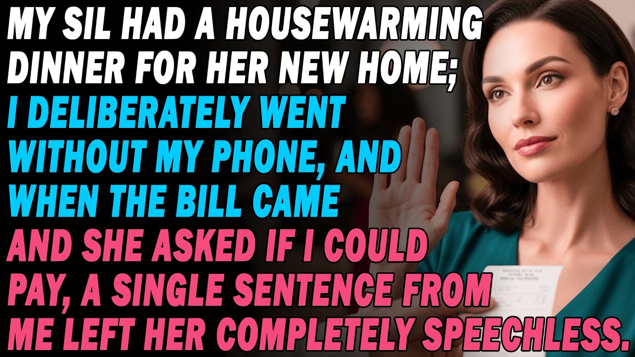 I Didn't Bring My Phone📵To My SIL's Housewarming Dinner…And When She Wanted Me To Pay💳I Left Her🤐...