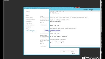 Exchange 2013 Grant Full Access To Email Another User ( Mail delegation )