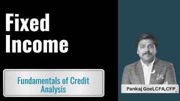 cfa level 1 fixed incomeFundamentals of Credit Analysis