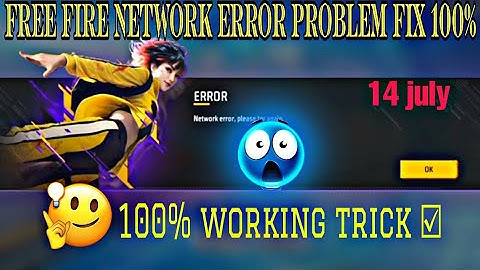 FREE FIRE NETWORK ERROR PROBLEM FIX ☑ HOW TO SOLVE 🤔| 100% WORKING TRICK 🤯 FF max HO GAYA 💯