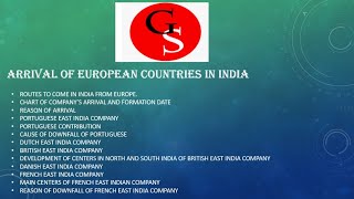 Arrival Of European Companies In India || NOTES | Modern History | Indian Polity