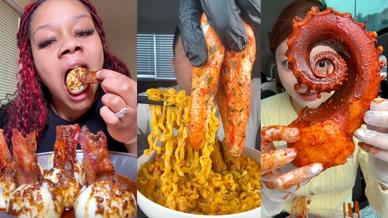 YUMMY Foods Mukbang | Imitation Crab, Viral Egg Boil, Octopus, Lobster, Onion Boil, and More!