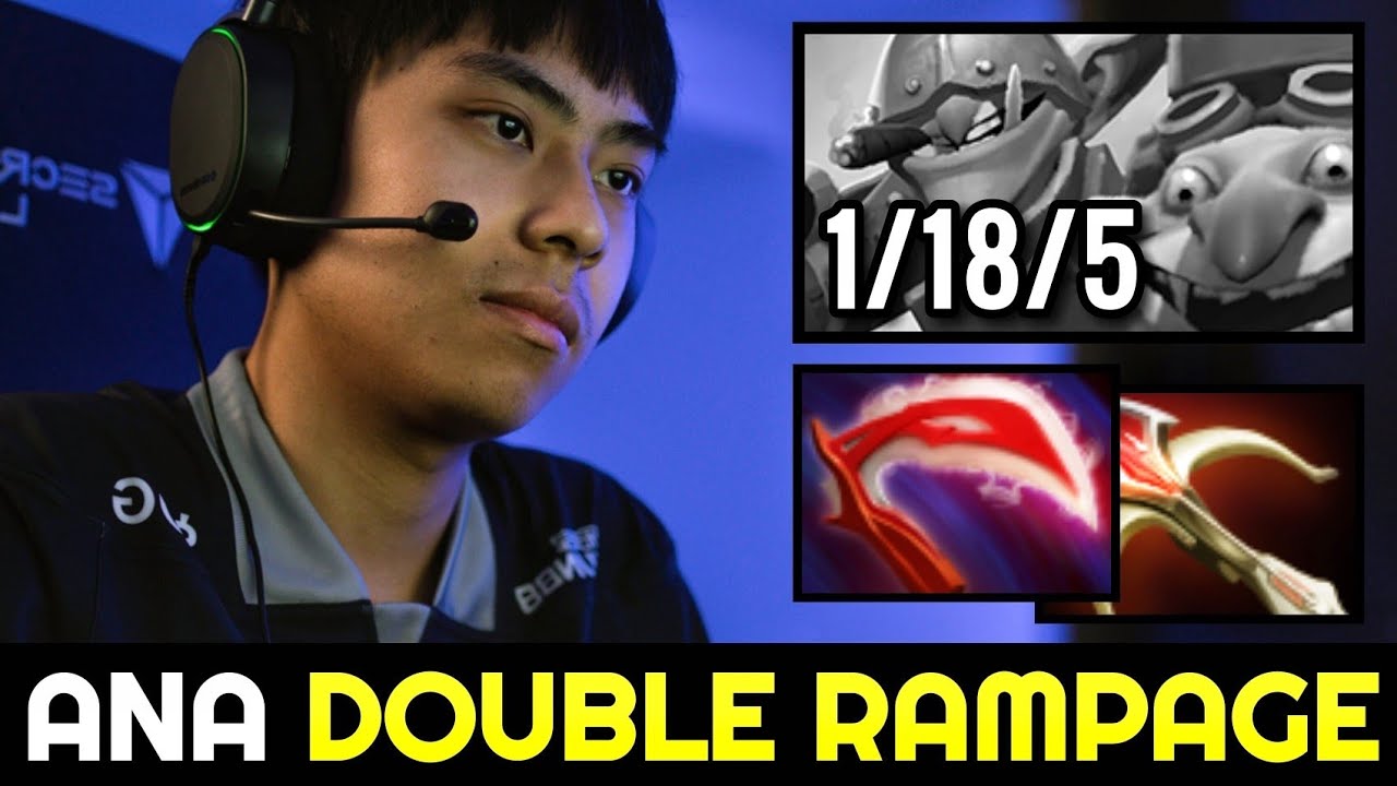 ANA 26min Double Rampage with This Hero Dota 2