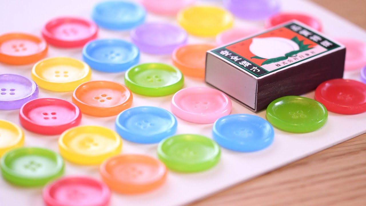 ボタンキャンドル作り。diy craft button candle