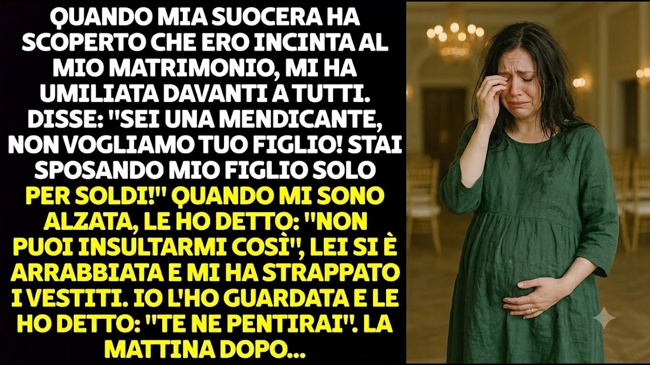 Nel giorno del mio matrimonio, mia suocera mi ha strappato il vestito davanti a tutti gli invitati urlando che non avrei mai fatto parte della sua famiglia. Mio marito Robert è rimasto immobile a...