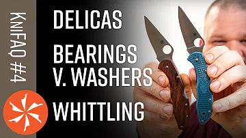 KnifeCenter FAQ #4: Best Delica, Washers Vs. Bearings, Best Whittling Knife, More!