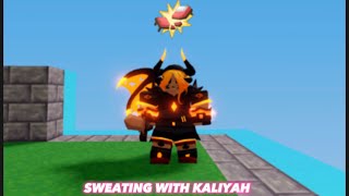 Sweating With Kaliyah Bedwars Gameplay