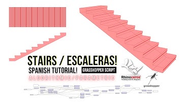 Stairs Escaleras! Algorithmic / Computational Rhino & Grasshopper Parametric Architecture