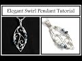 Jewelry Tutorial : Elegant Swirl Pendant Part 1 - Wire Wrapping for Beginners