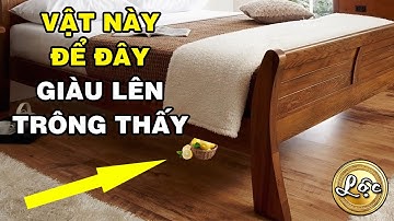 Thầy Phong Thủy Chỉ Mặt Đặt Vật Này Trong Gầm Giường Thu Hút Tiền Bạc Giàu Lên Trông Thấy.