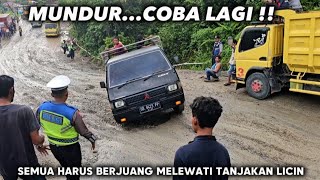 Offroad Batu Jomba !!! Mobil Terselip Dan Truk Gagal Nanjak Di Tanjakan Licin