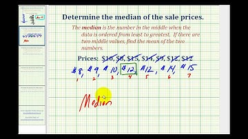 Ex:  Find the Median of a Data Set