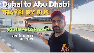 How to Travel Dubai to Abu Dhabi by Bus,metro using nol card and Hafilat Recharge Dubai bus cards
