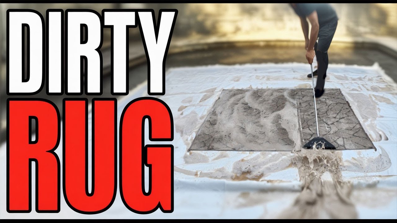 Real Rug Wipe Real Dirty Rug Cleaning | satisfying relaxing video - YouTube