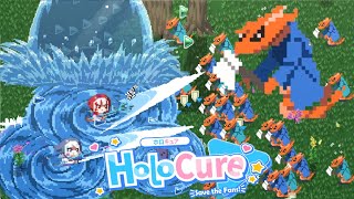 HoloCure Save the Fans! - Gawr Gura Stage Mode Gameplay / Hololive Fangame Shark Smol Ame Boss ホロキュア