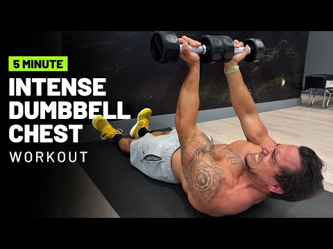 Intense 5 Minute Dumbbell Chest Workout #3