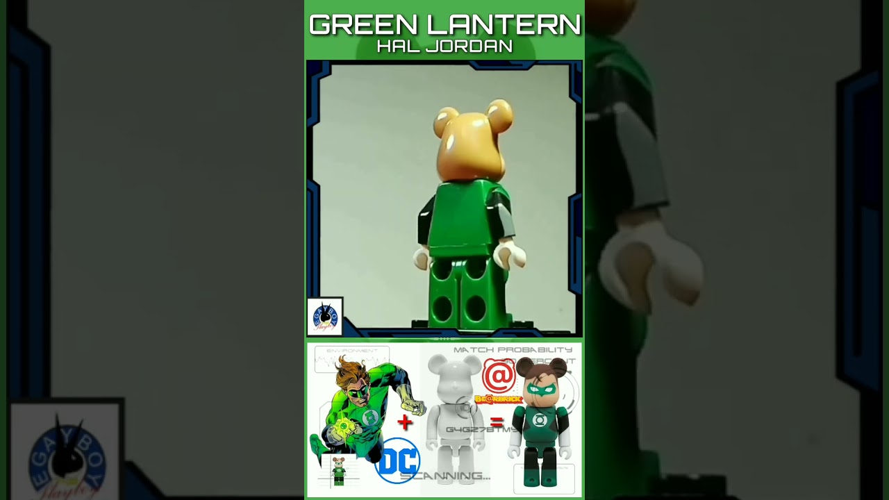 Green Lantern Hal Jordan Bearbrick Minifigure | K19 | 