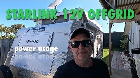 12v Starlink Off-Grid Mod Power usage and Setup For Beach Camping