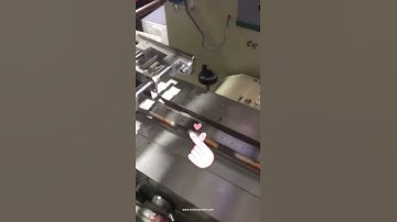 Automatic 3 egg rolls cake feeding high speed horizontal type flow film wrapping sealing packing mac