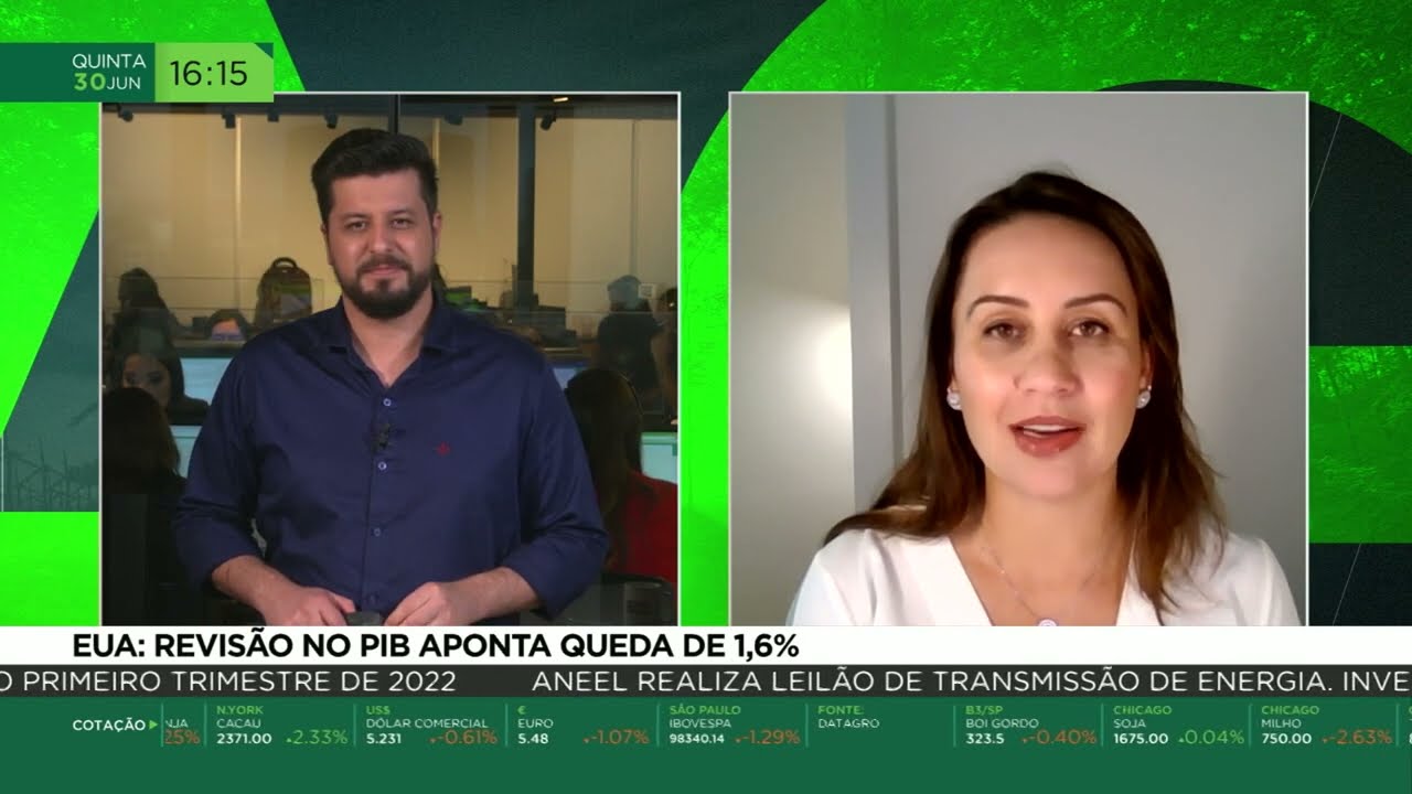 EUA: Revisão no PIB aponta queda de 1,6%