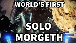 World's First Solo Morgeth | Last Wish Raid