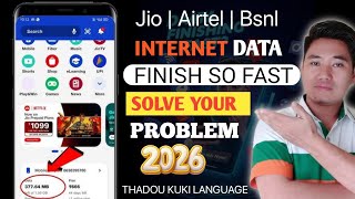 Internet Data finish so fast problem solved 2026 |THADOU KUKI LANGUAGE  screenshot 3