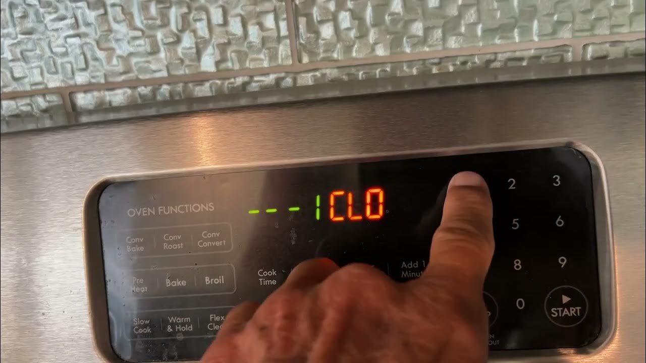 How to change the time on a Kenmore Stove YouTube