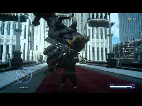 Final Fantasy 15 Platinum Demo - Parry Counter vs Iron Giant