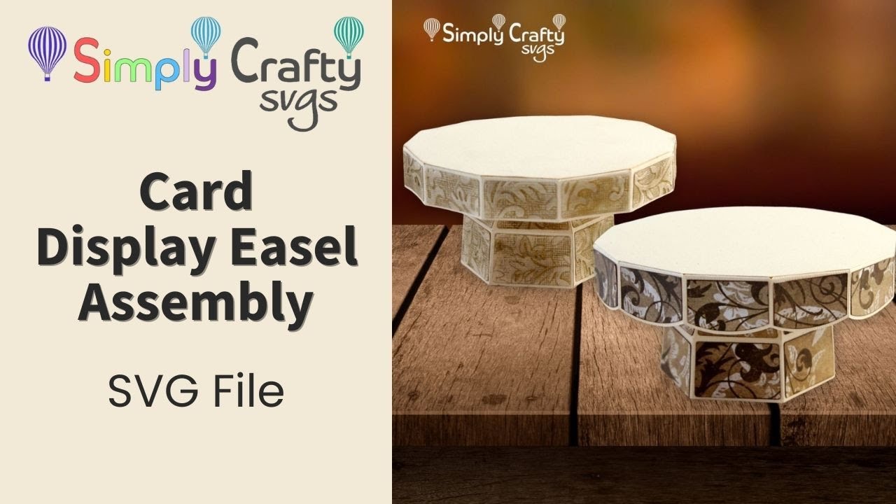 Display Stand Assembly - SVG File - Round Display Stand SVG Template