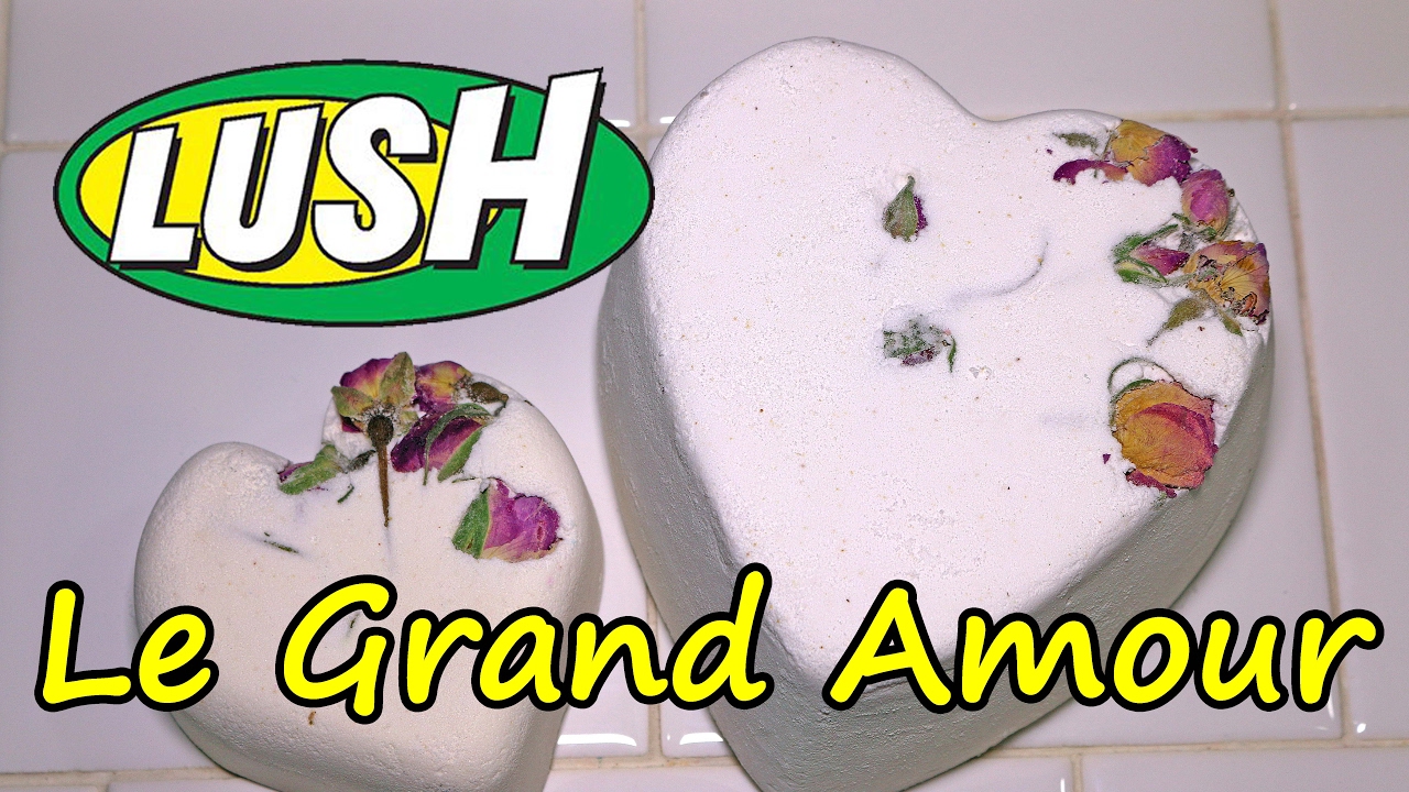 LUSH Le Grand Amour Bath Bomb XXL MONDO Tisty Tosty DEMO