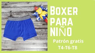 Boxer para niño paso a paso - Patrón, escalado, corte y confección tutorial completo.