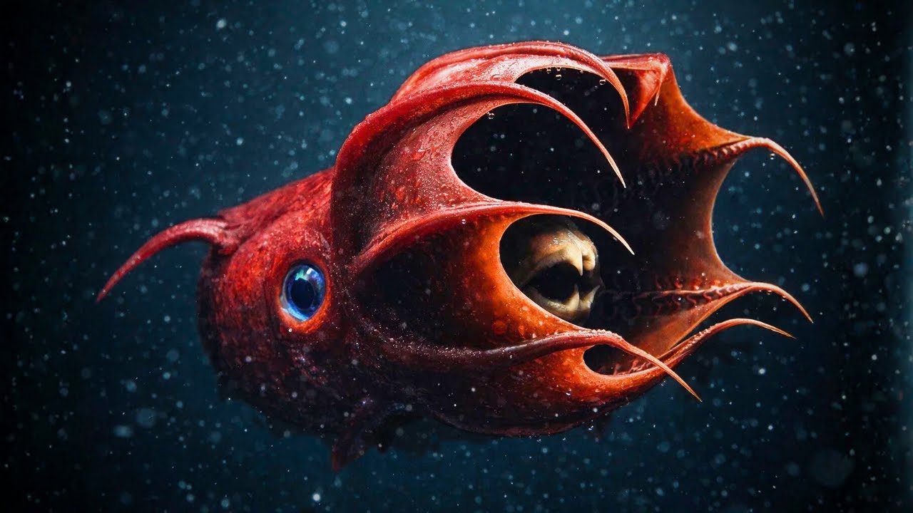 THIS VAMPIRE SQUID SURVIVES WHERE THERE Is ALMOST No OXYGEN