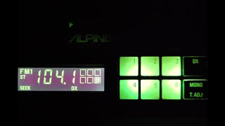 Vintage Alpine 7167 FM cassette car stereo #6 w/Bluetooth on AM band (Aux Music) rare old retro