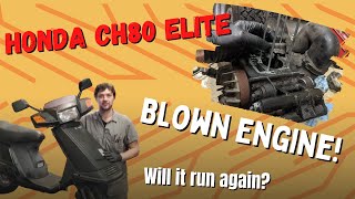 This Honda Elite 80 (CH80) has a blown engine engine - Can we save it